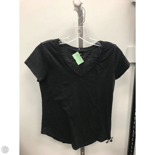 Top Short Sleeve Basic By Sonoma In Black, Size: S
