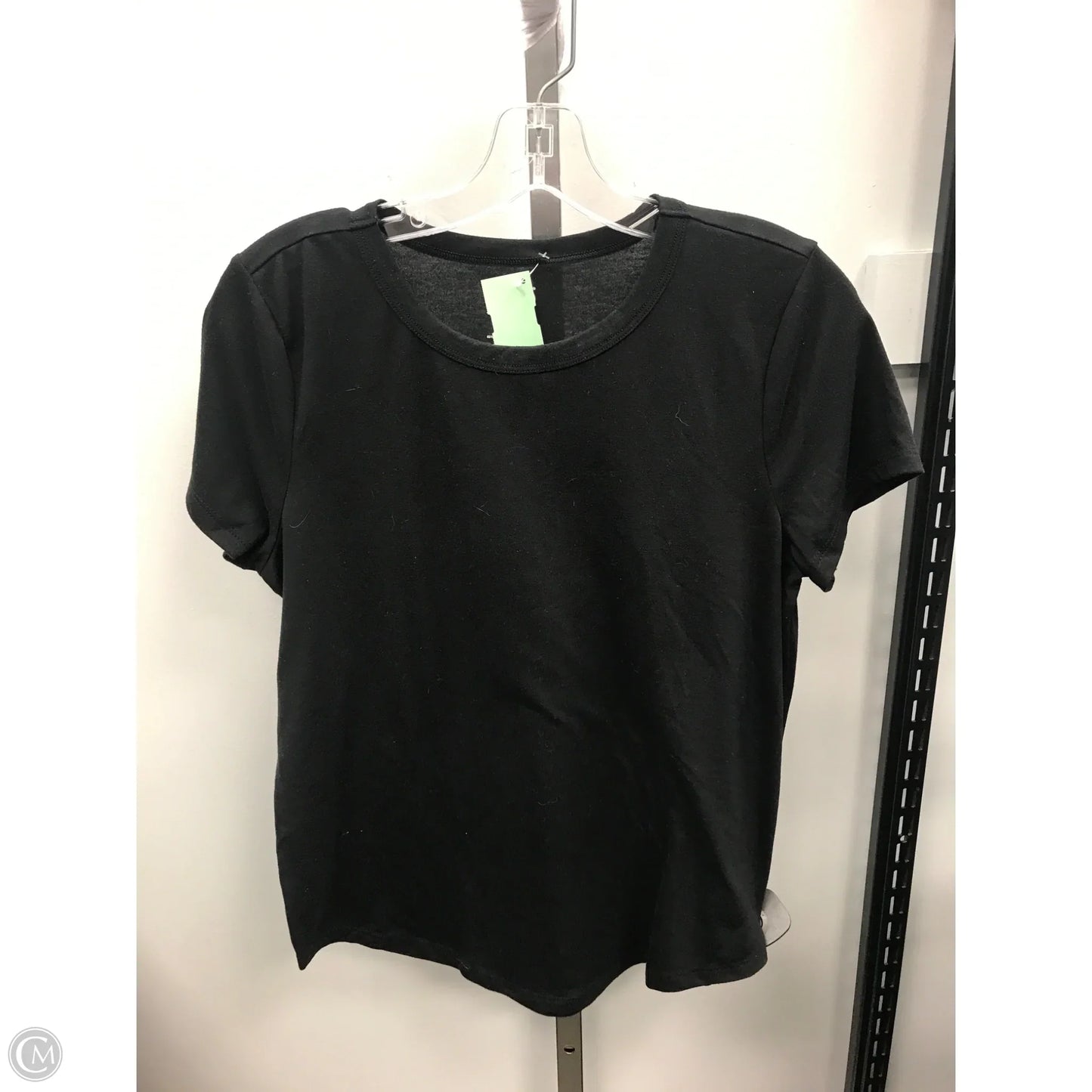 Top Short Sleeve Basic By So In Black, Size: M