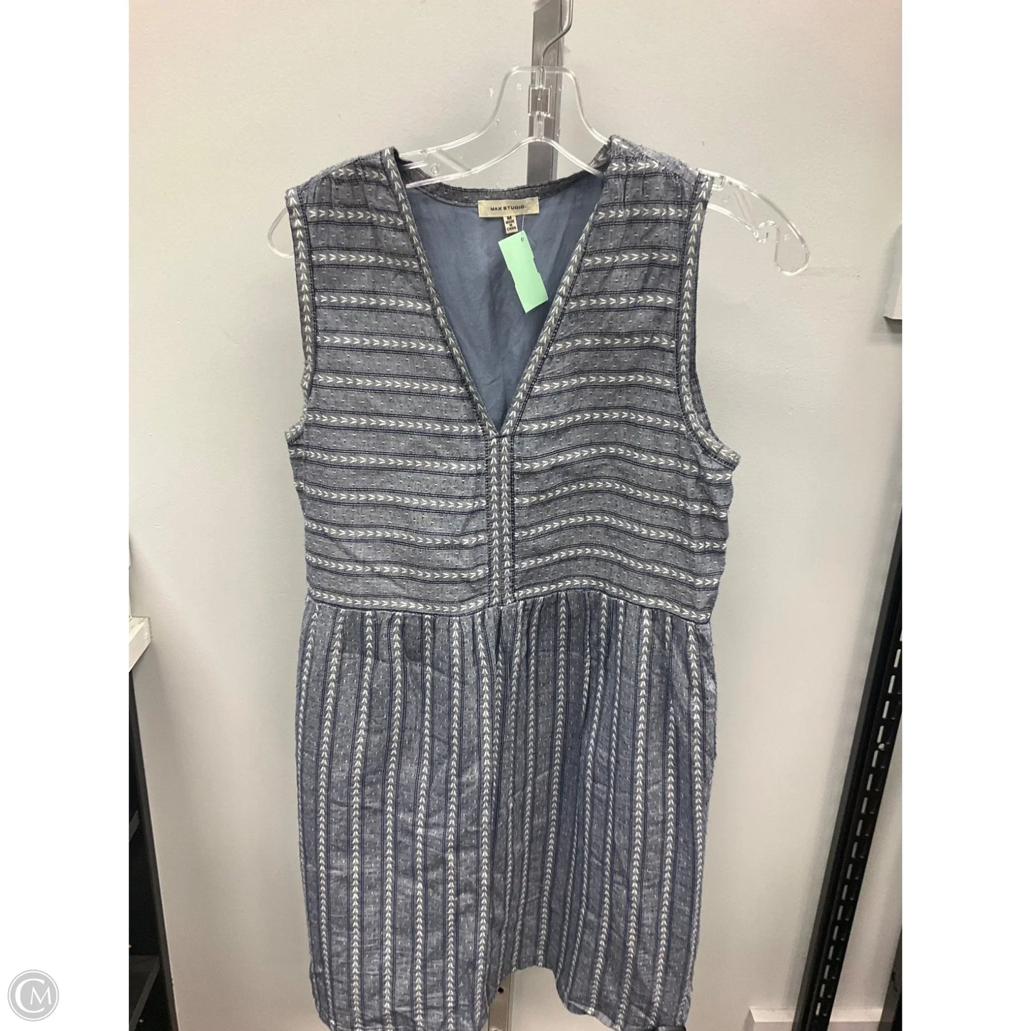 Dress Casual Short By Max Studio In Blue, Size: M