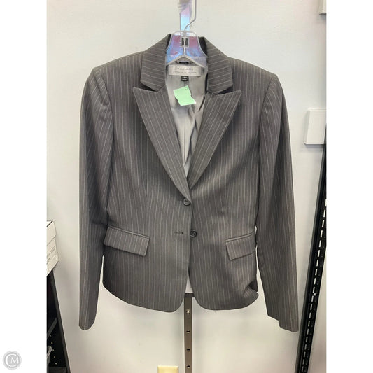 Blazer By Tahari By Arthur Levine In Grey, Size: 2