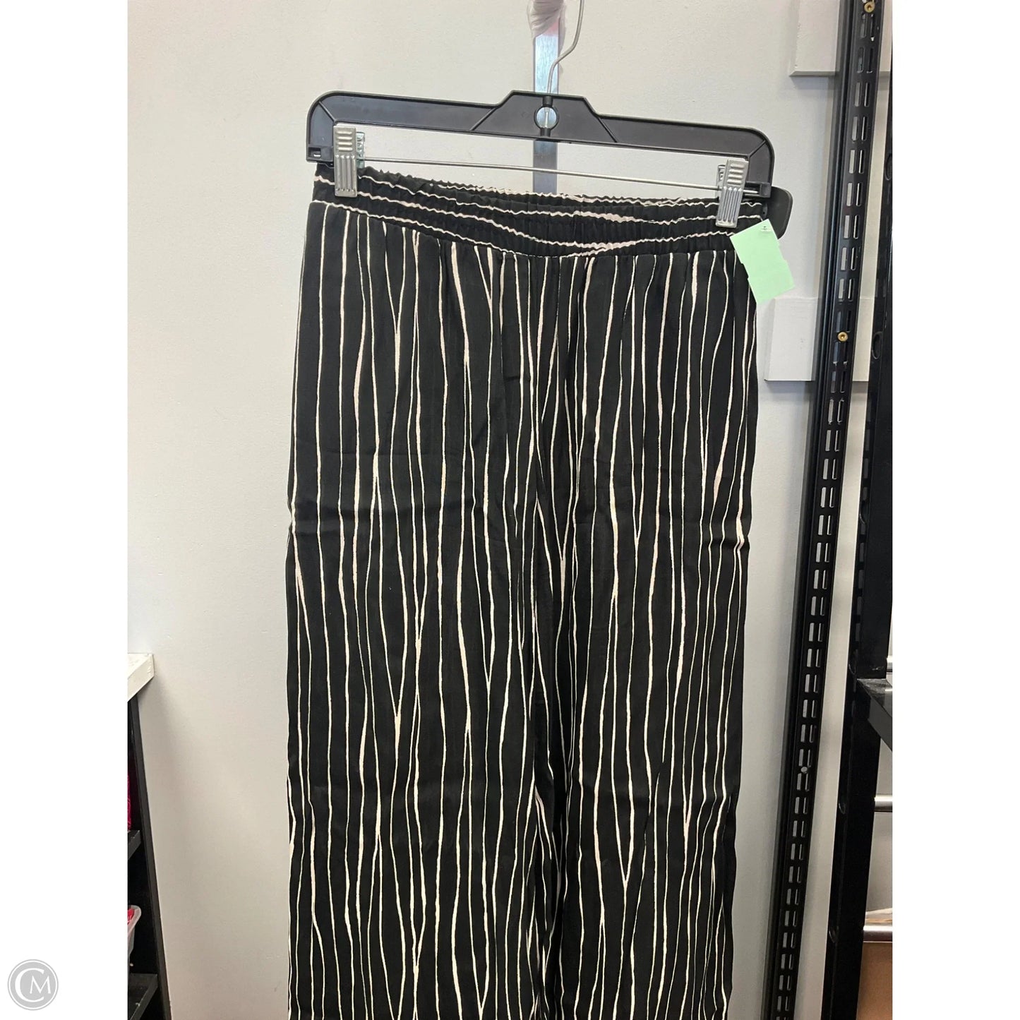 Pants Wide Leg By Karen Kane In Black & Cream, Size: Xs