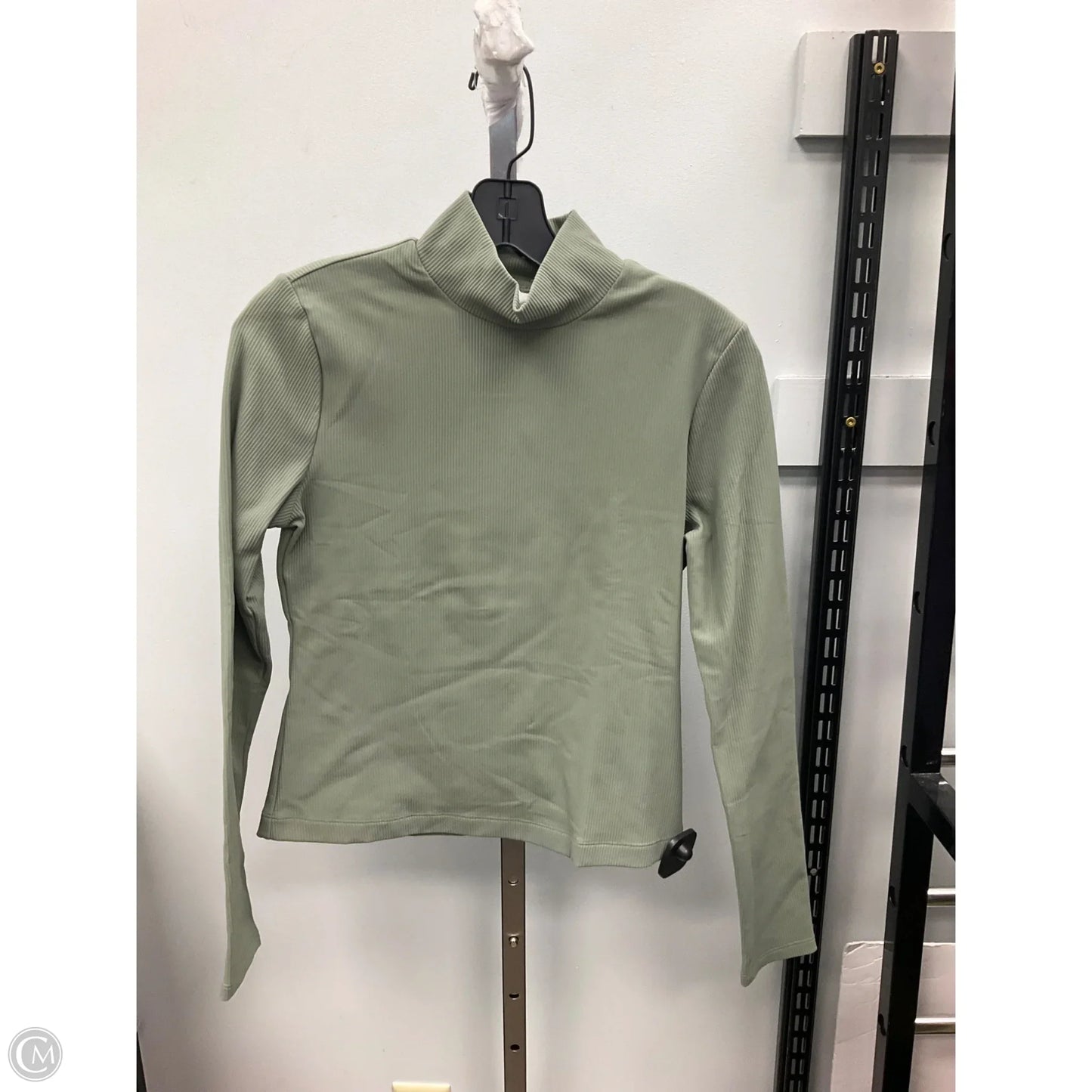 Athletic Top Long Sleeve Crewneck By 90 Degrees By Reflex In Green, Size: M