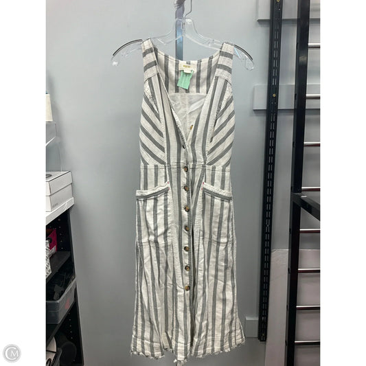 Dress Casual Midi By Maeve In Striped Pattern, Size: 2