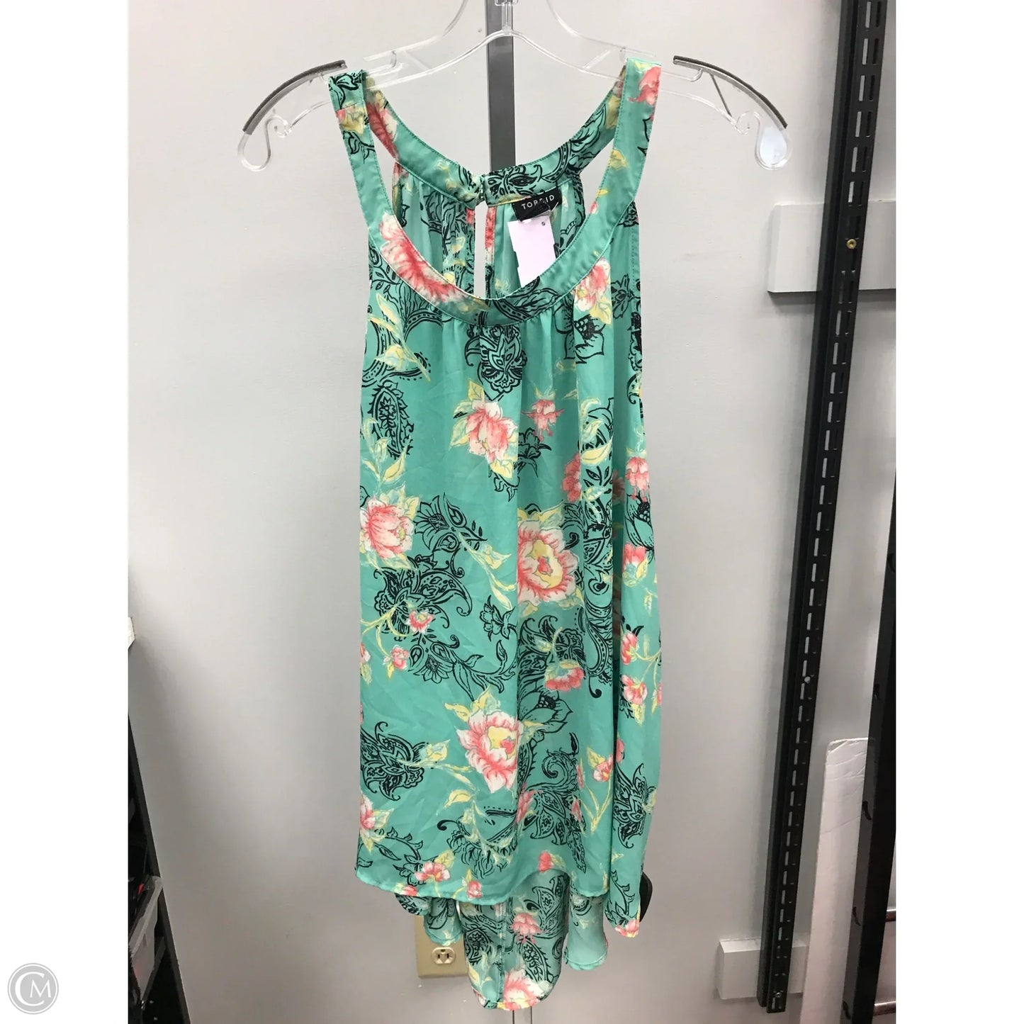Top Sleeveless By Torrid In Floral Print, Size: 1x