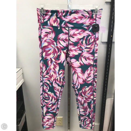 Athletic Leggings By Tek Gear In Blue & Purple, Size: L