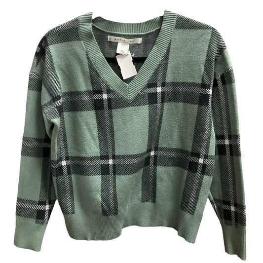 Sweater By Max Studio In Plaid Pattern, Size: L