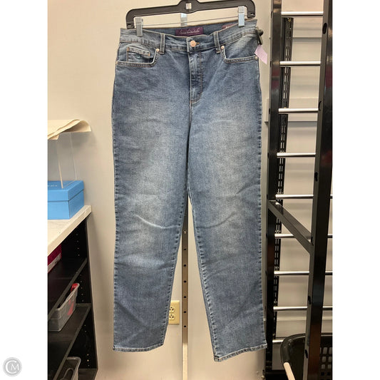 Jeans Straight By Gloria Vanderbilt In Blue Denim, Size: 10