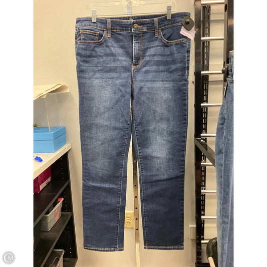 Jeans Straight By St Johns Bay In Blue Denim, Size: 12