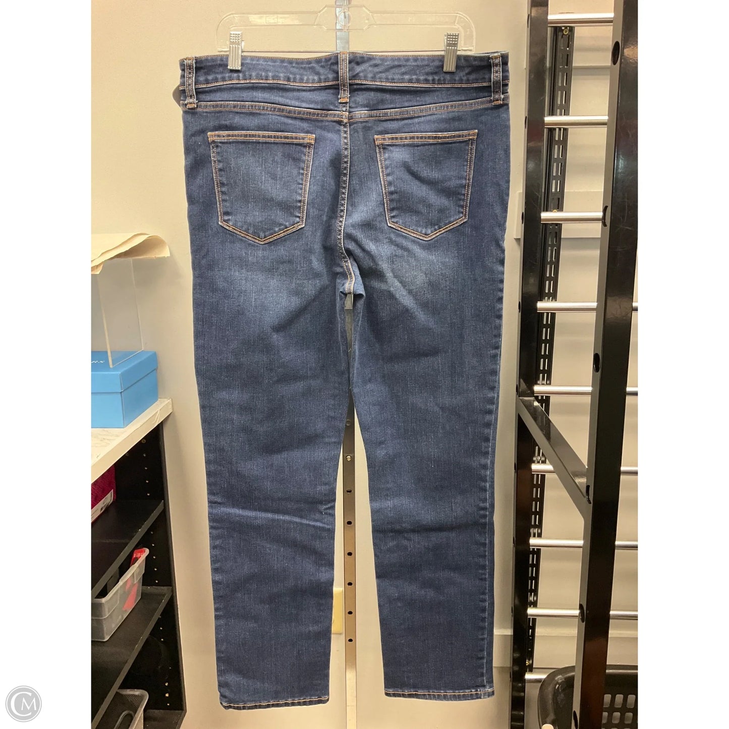 Jeans Straight By St Johns Bay In Blue Denim, Size: 12