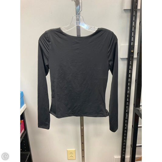 Top Long Sleeve By Pink Rose In Black, Size: M