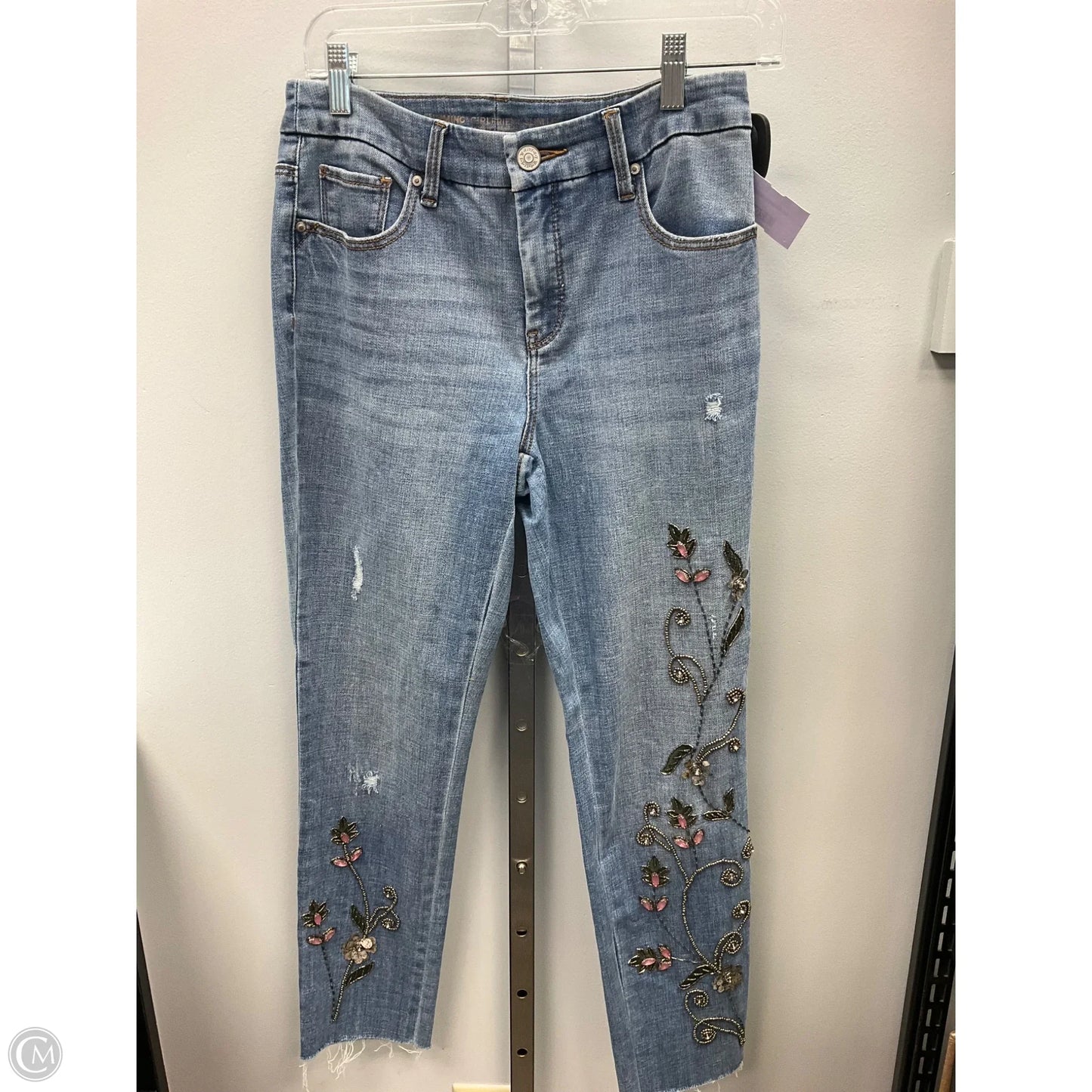 Jeans Skinny By Chicos In Blue Denim, Size: 2