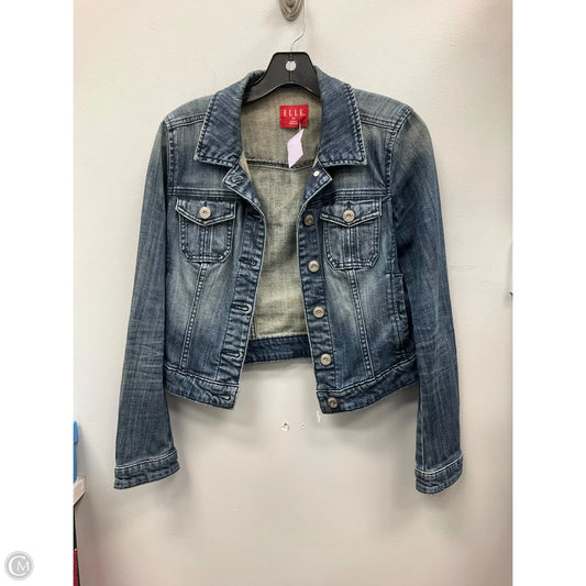 Jacket Denim By Elle In Blue Denim, Size: Xs
