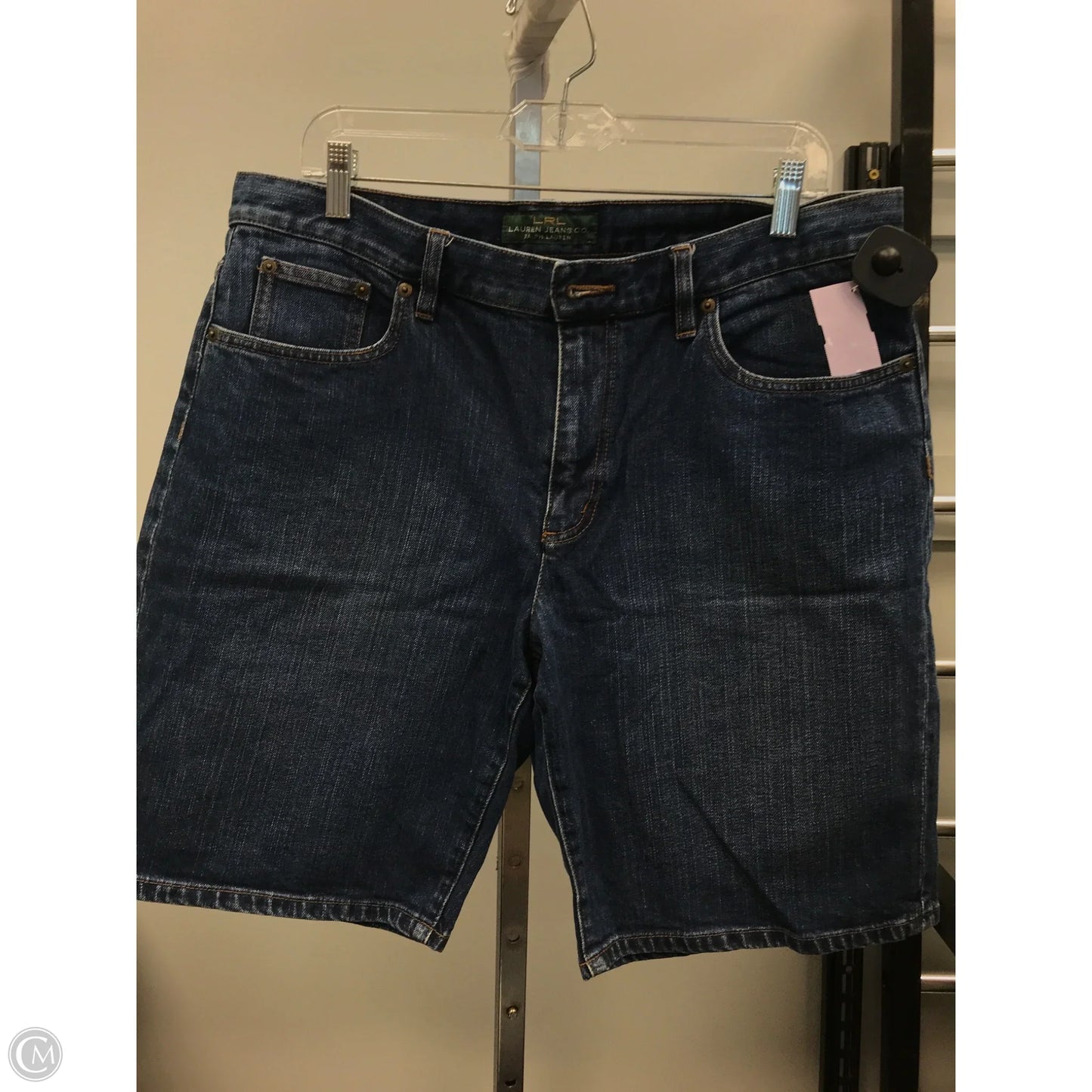 Shorts By Lauren By Ralph Lauren In Blue Denim, Size: 14