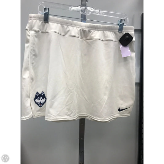Athletic Skirt By Nike Apparel In Cream, Size: L