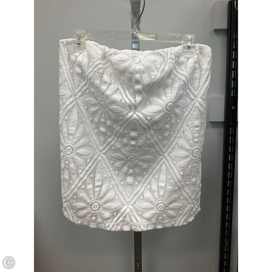 Top Sleeveless Designer By Lilly Pulitzer In White, Size: L