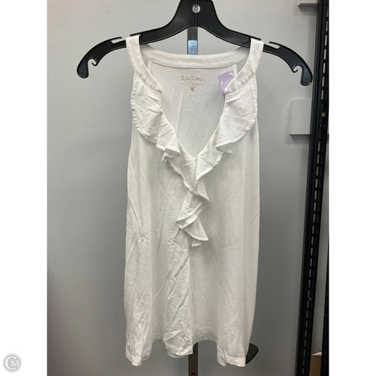 Top Sleeveless Designer By Lilly Pulitzer In White, Size: M