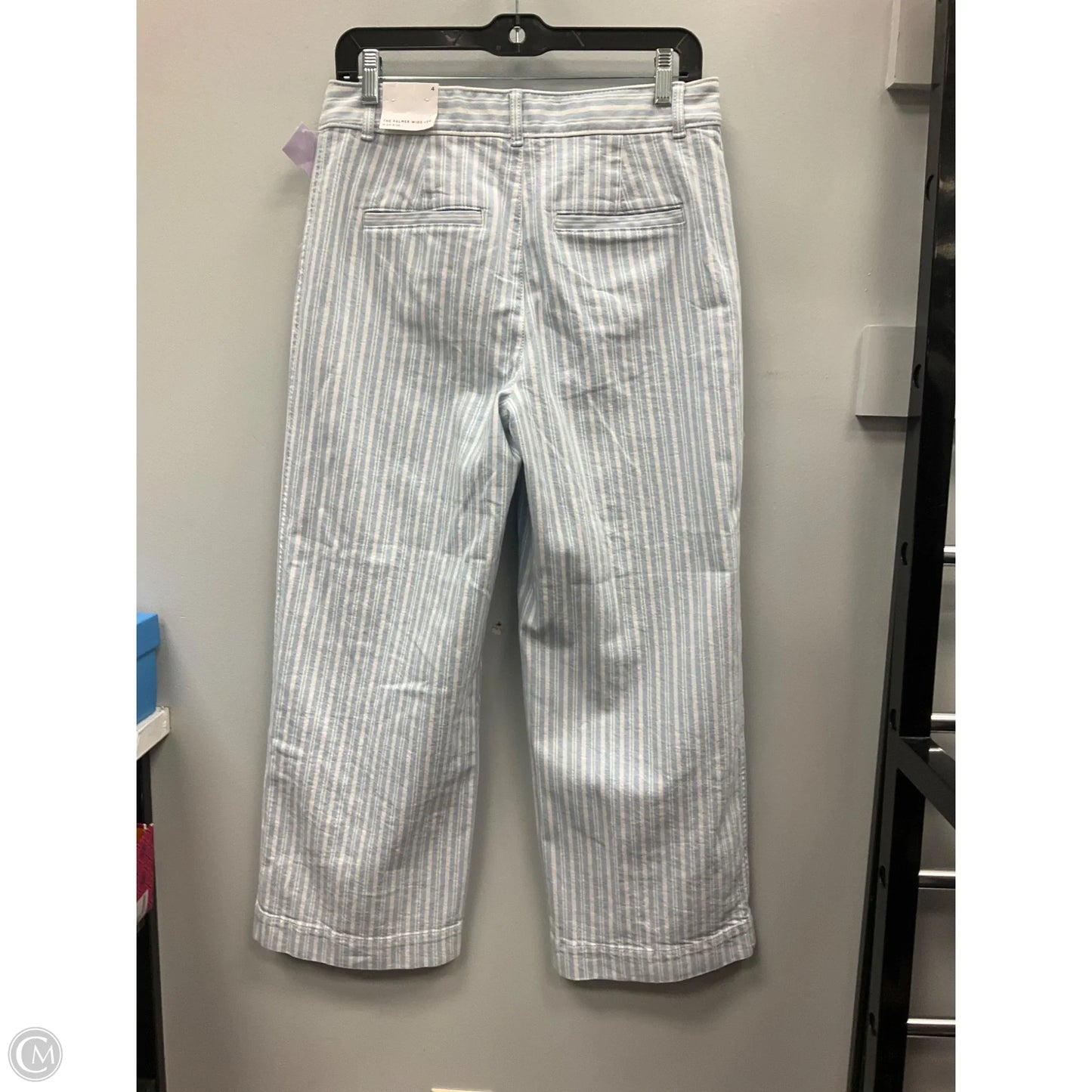 Pants Wide Leg By Loft In Striped Pattern, Size: 4