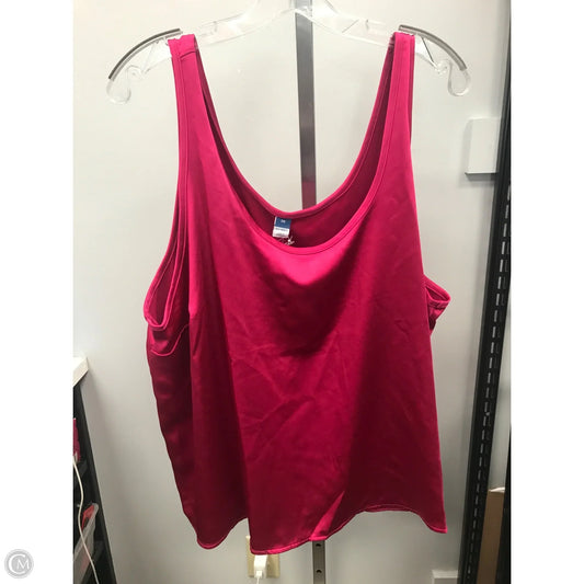 Top Sleeveless By Old Navy In Pink, Size: 2x