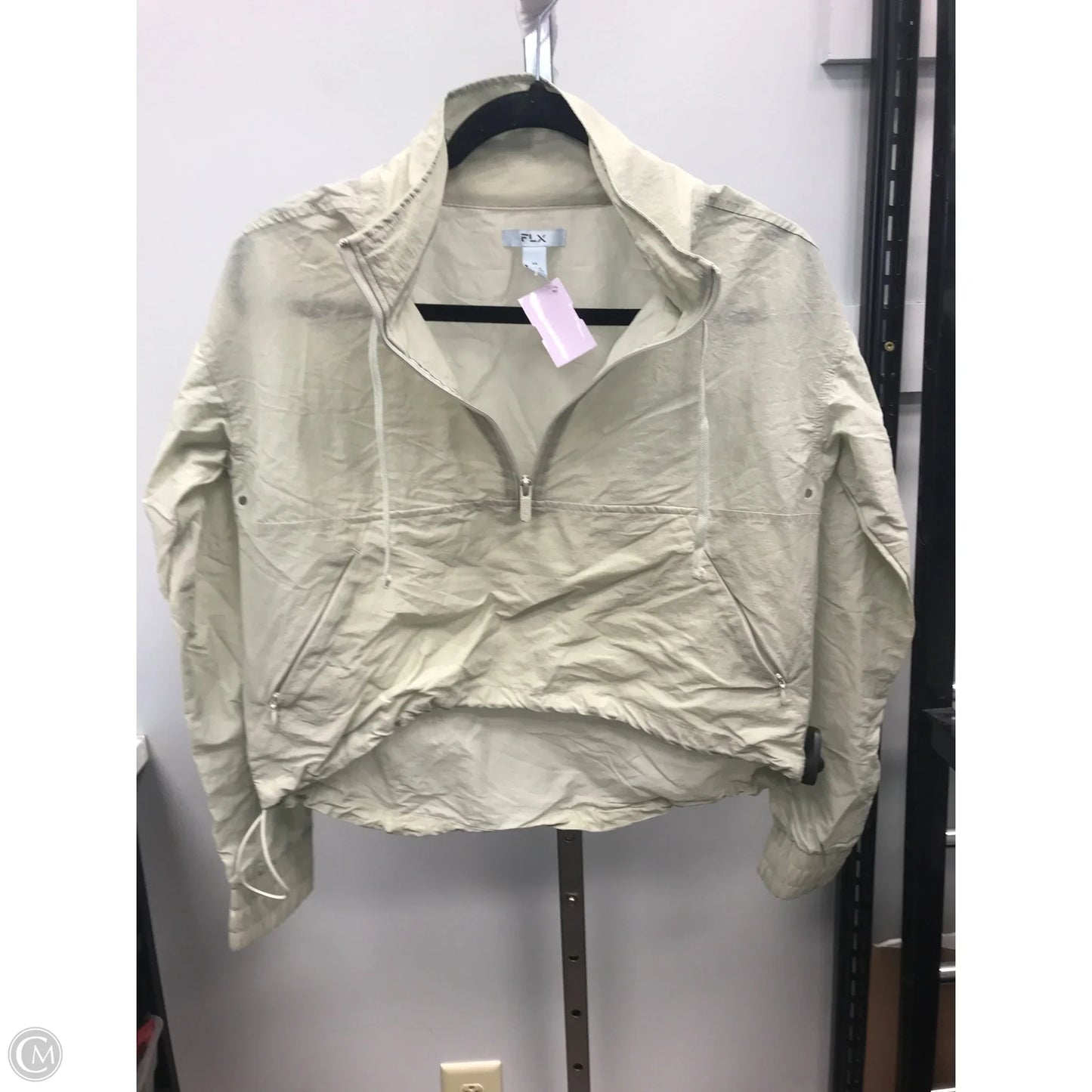 Jacket Windbreaker By Flx In Green, Size: Xs