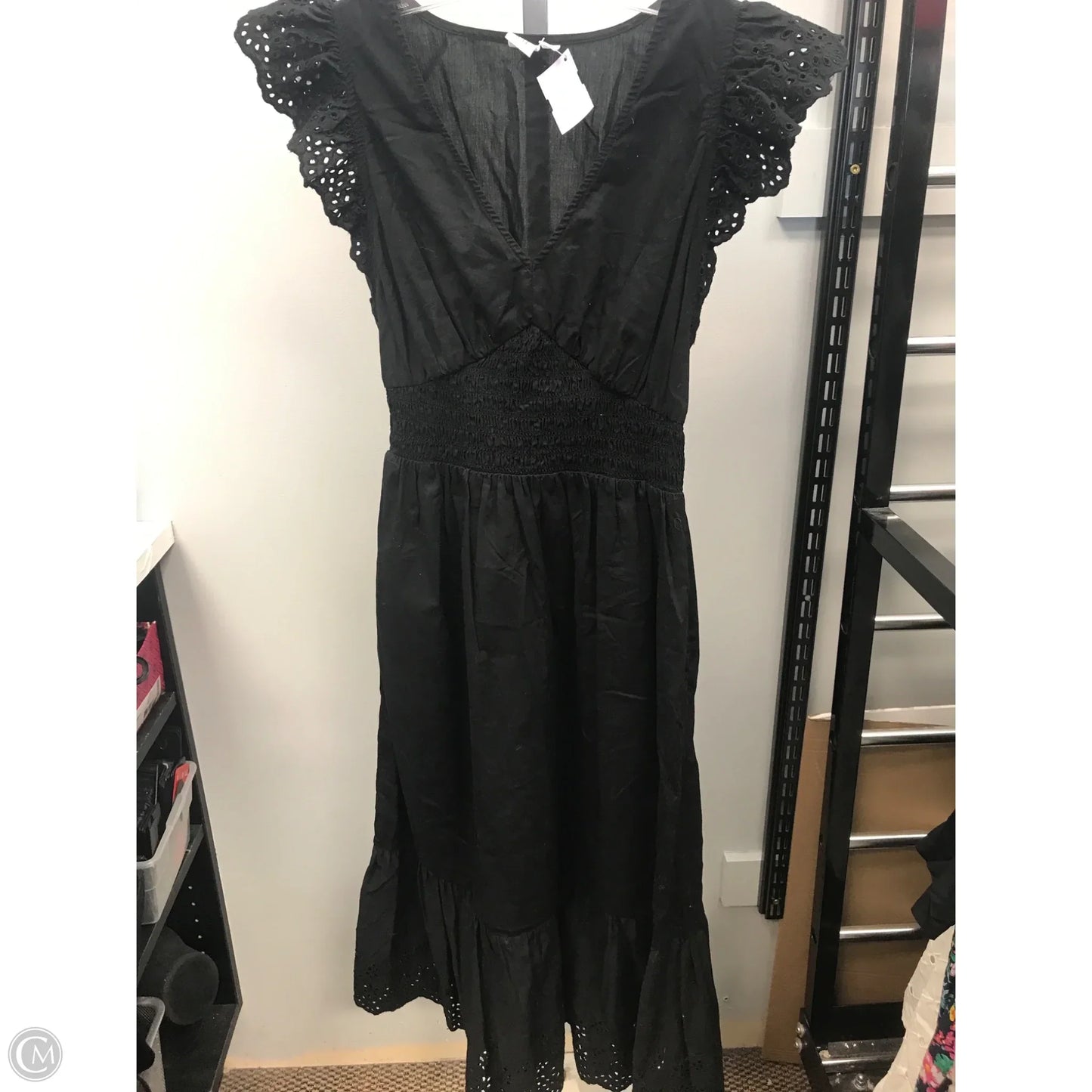 Dress Casual Midi By Gap In Black, Size: S