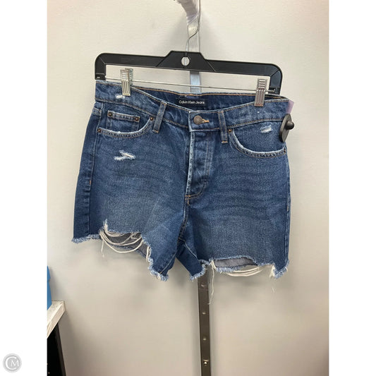 Shorts By Calvin Klein In Blue Denim, Size: 4