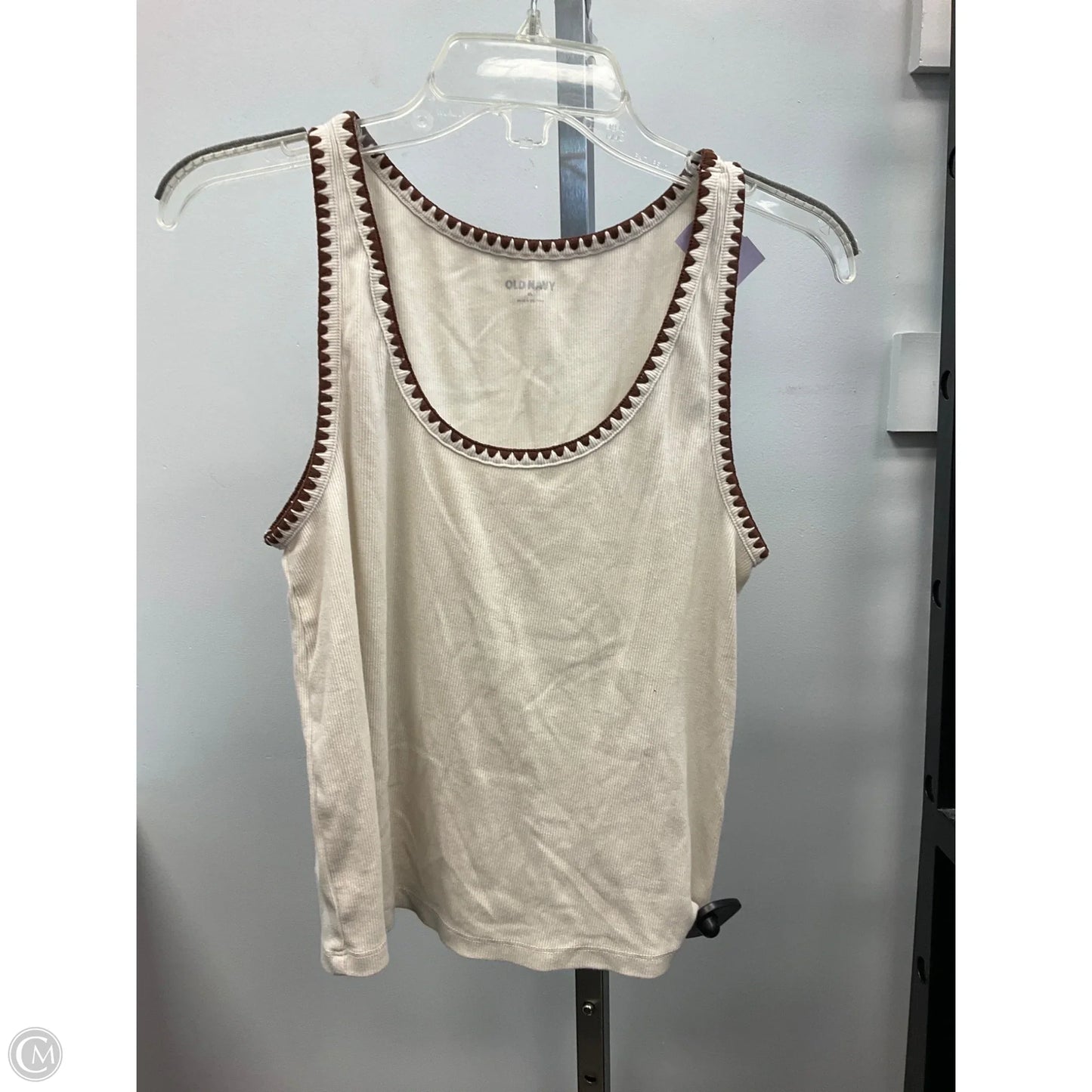 Tank Top By Old Navy In Cream, Size: Xl