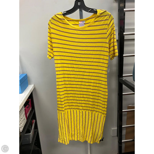 Dress Casual Short By Lularoe In Striped Pattern, Size: L