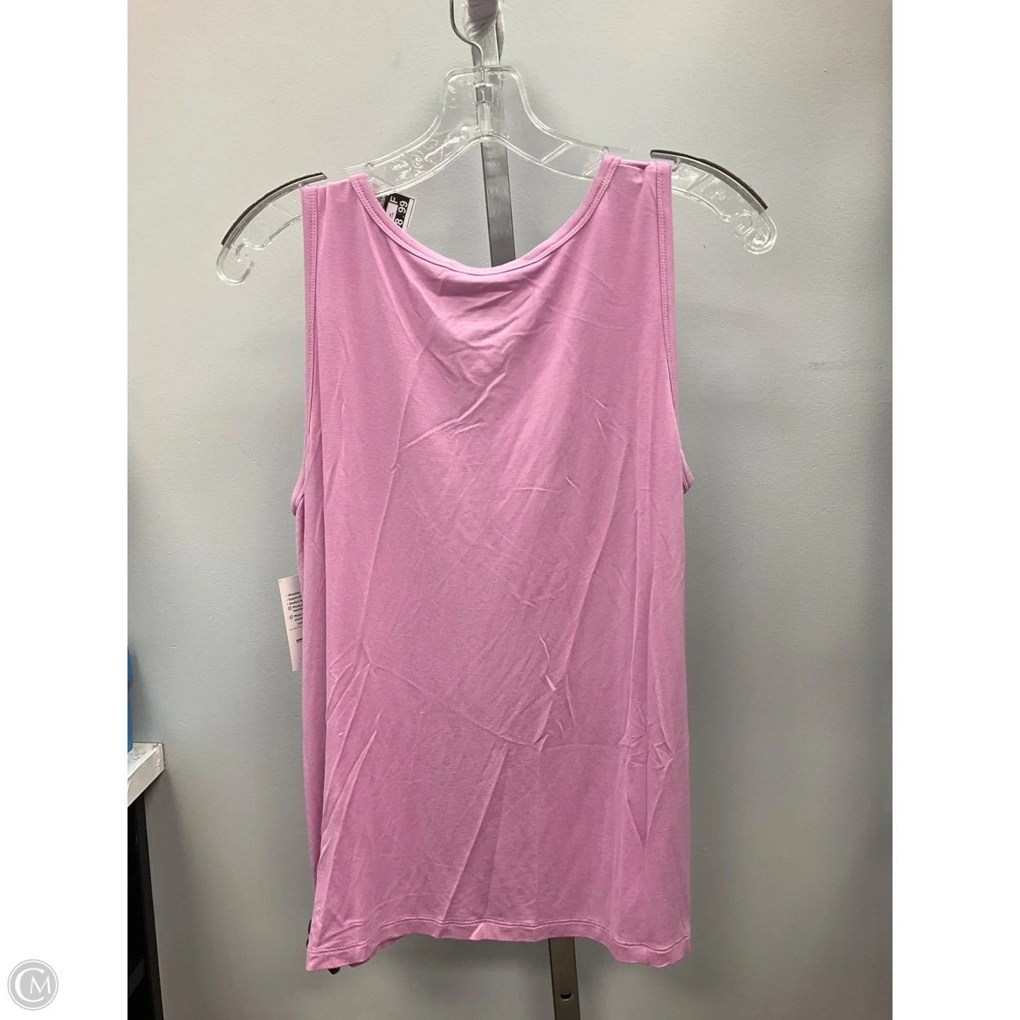 Top Sleeveless Basic By Nine West In Pink, Size: L