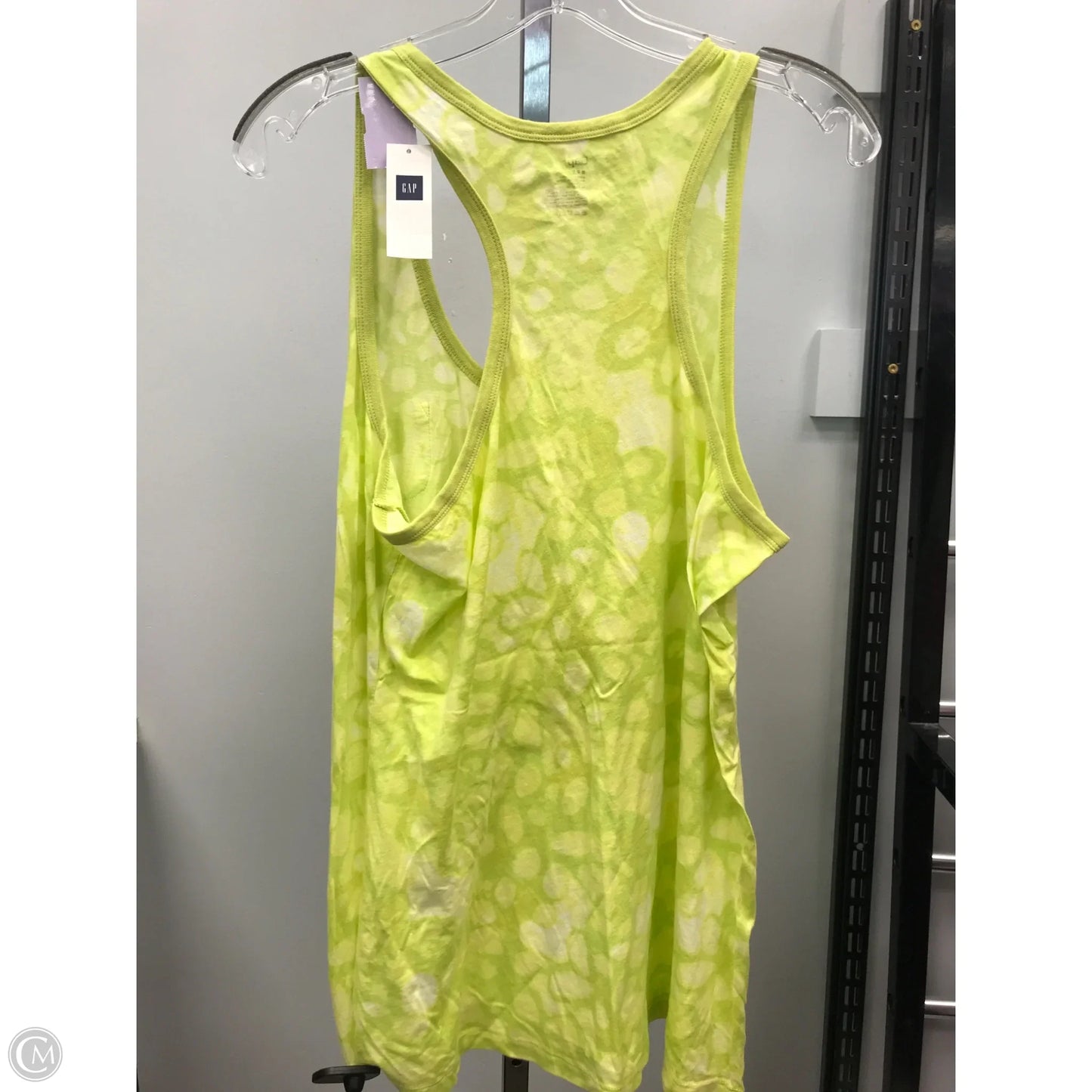 Top Sleeveless By Gap In Green, Size: L