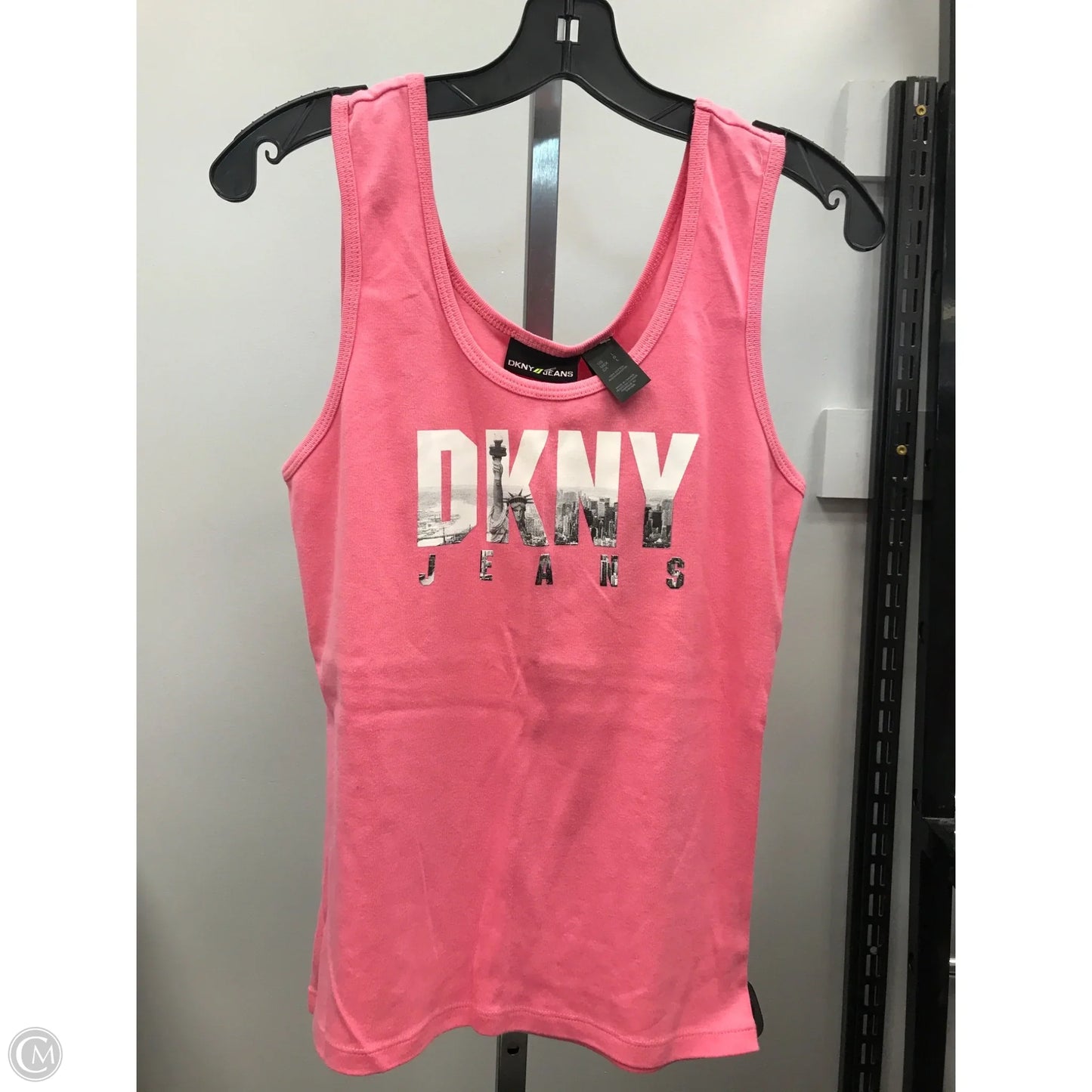 Top Sleeveless By Dkny In Pink, Size: L