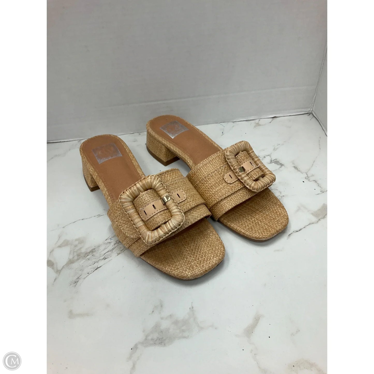 Sandals Heels Block By Dolce Vita In Tan, Size: