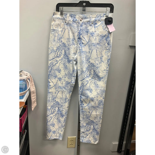 Jeans Jeggings By Elie Tahari In Blue & White, Size: 6