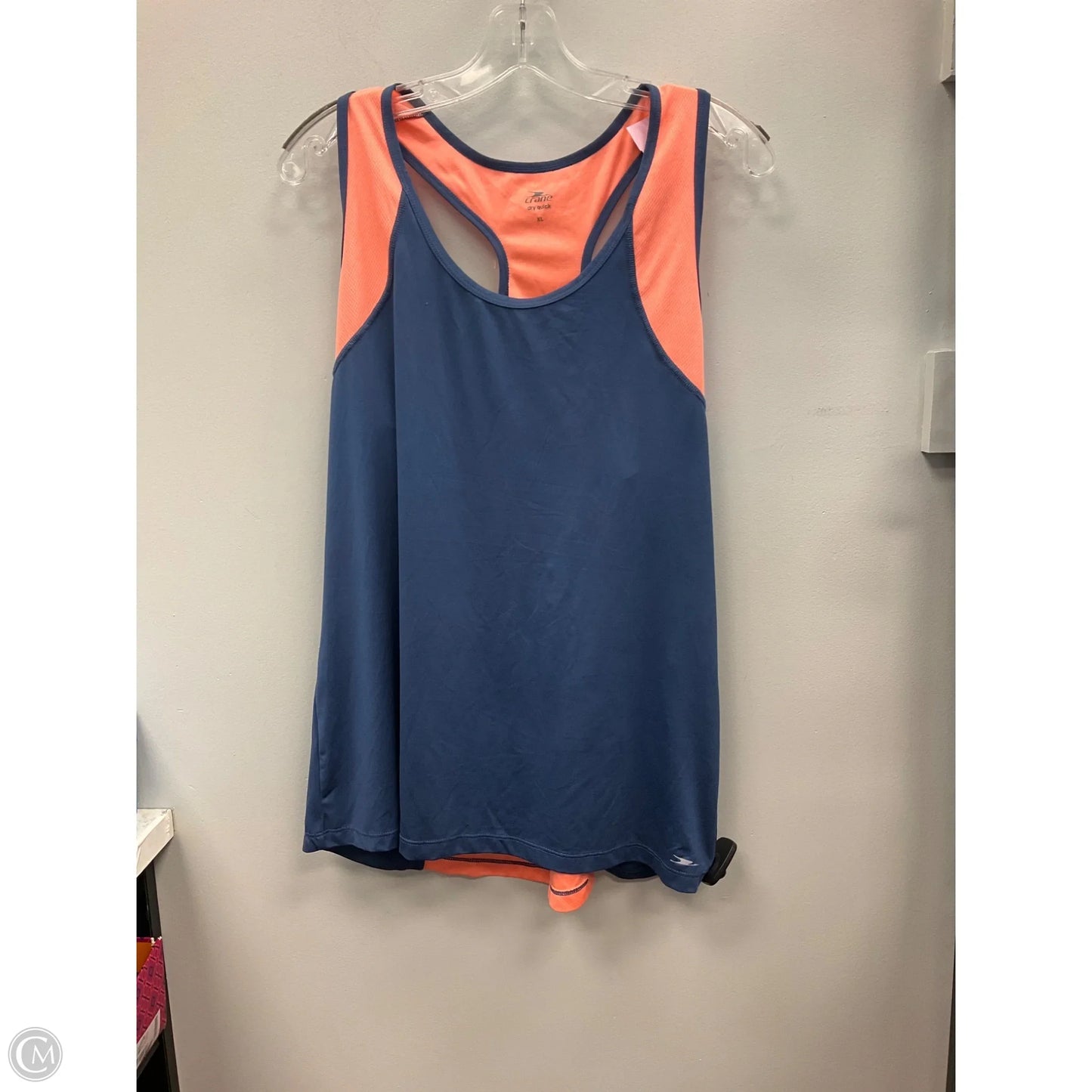 Athletic Tank Top By Crane In Blue & Pink, Size: Xl