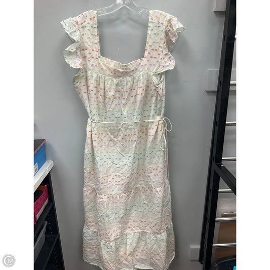 Dress Casual Midi By Draper James In Multi-colored, Size: Xxl