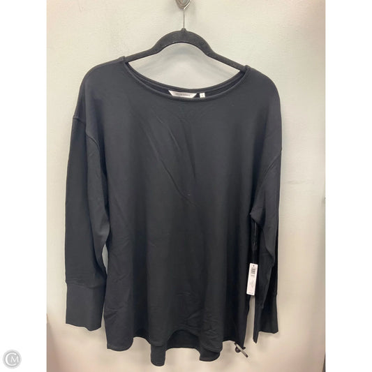 Top Long Sleeve By Soma In Black, Size: L