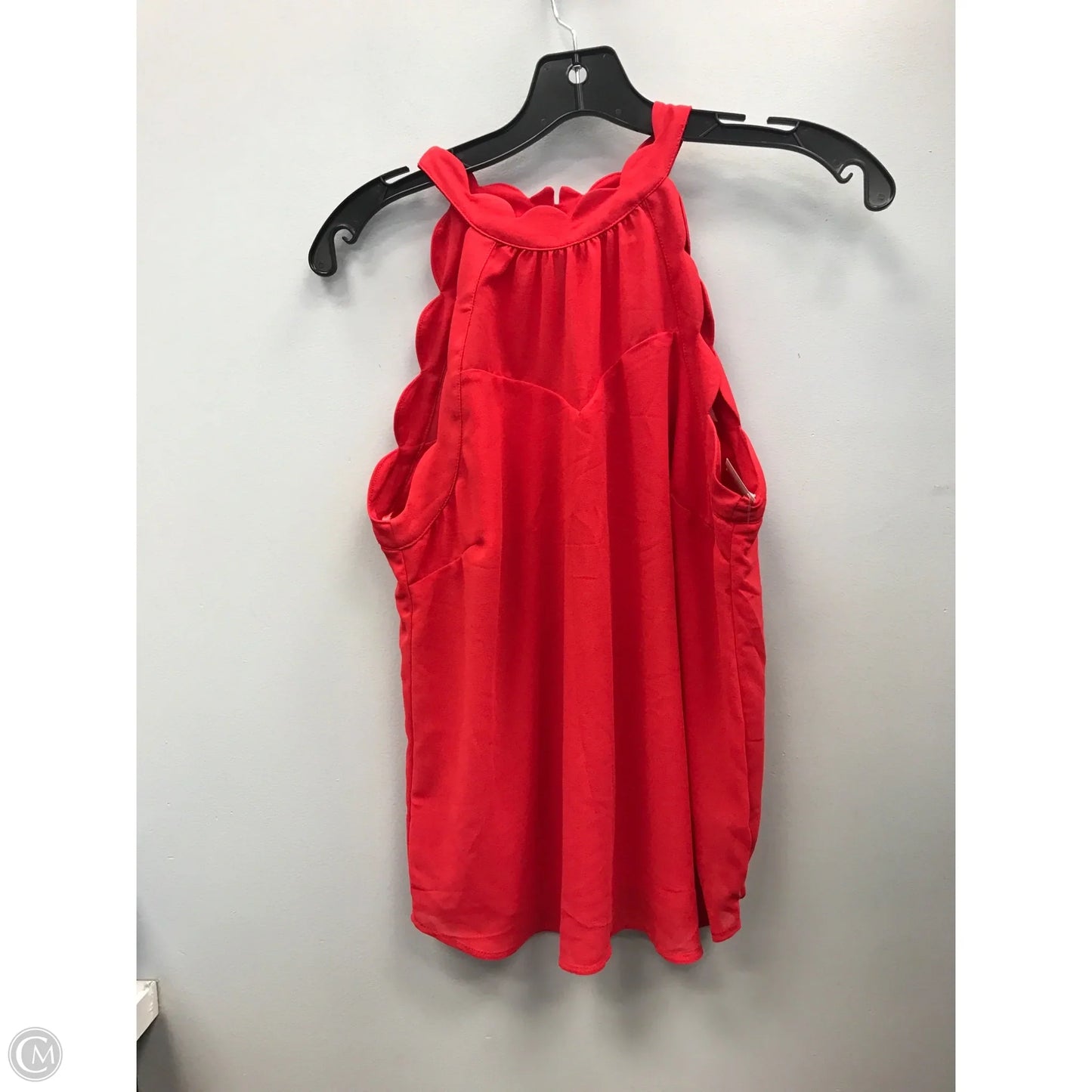 Top Sleeveless By Monteau In Red, Size: M
