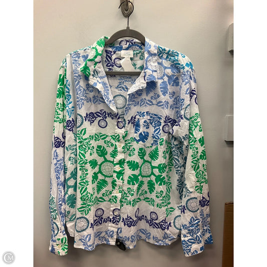 Top Long Sleeve By Sigrid Olsen In Multi-colored, Size: Xl