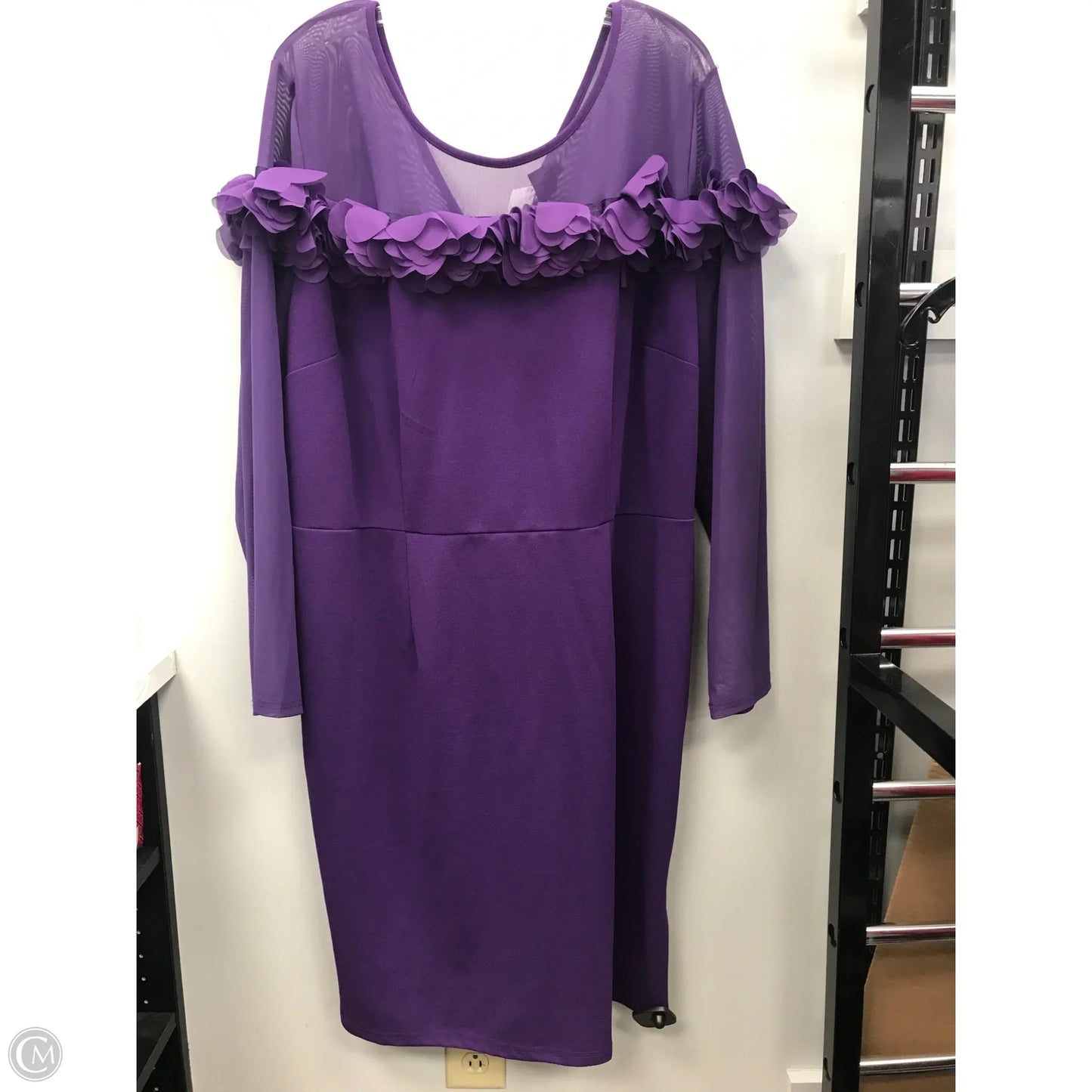 Dress Casual Short By Ashley Stewart In Purple, Size: 3x