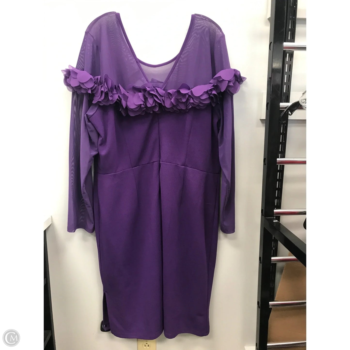 Dress Casual Short By Ashley Stewart In Purple, Size: 3x