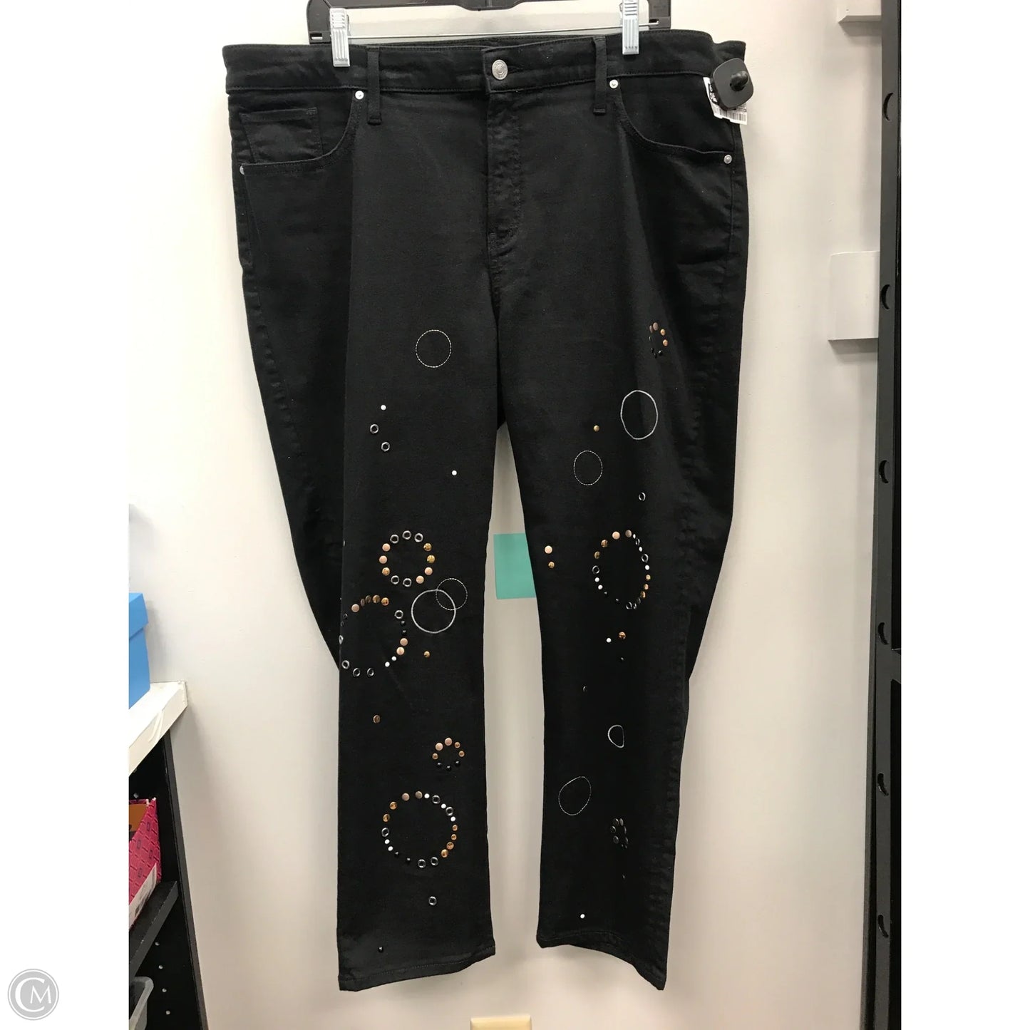 Jeans Jeggings By Chicos In Black, Size: 16