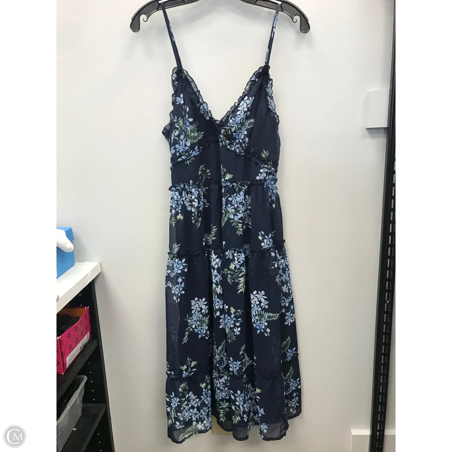 Dress Casual Short By Blu Pepper In Floral Print, Size: L