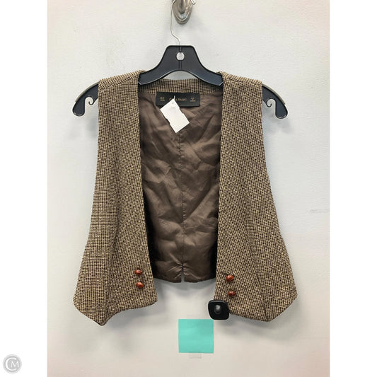 Vest Other By Zara In Brown & Cream, Size: M