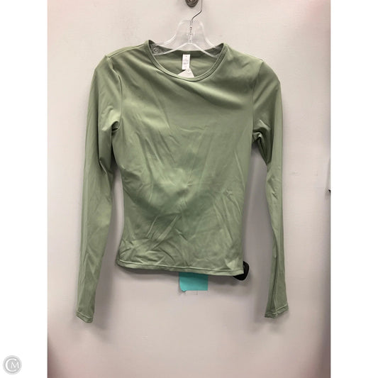 Athletic Top Long Sleeve Crewneck By Clothes Mentor In Green, Size: M