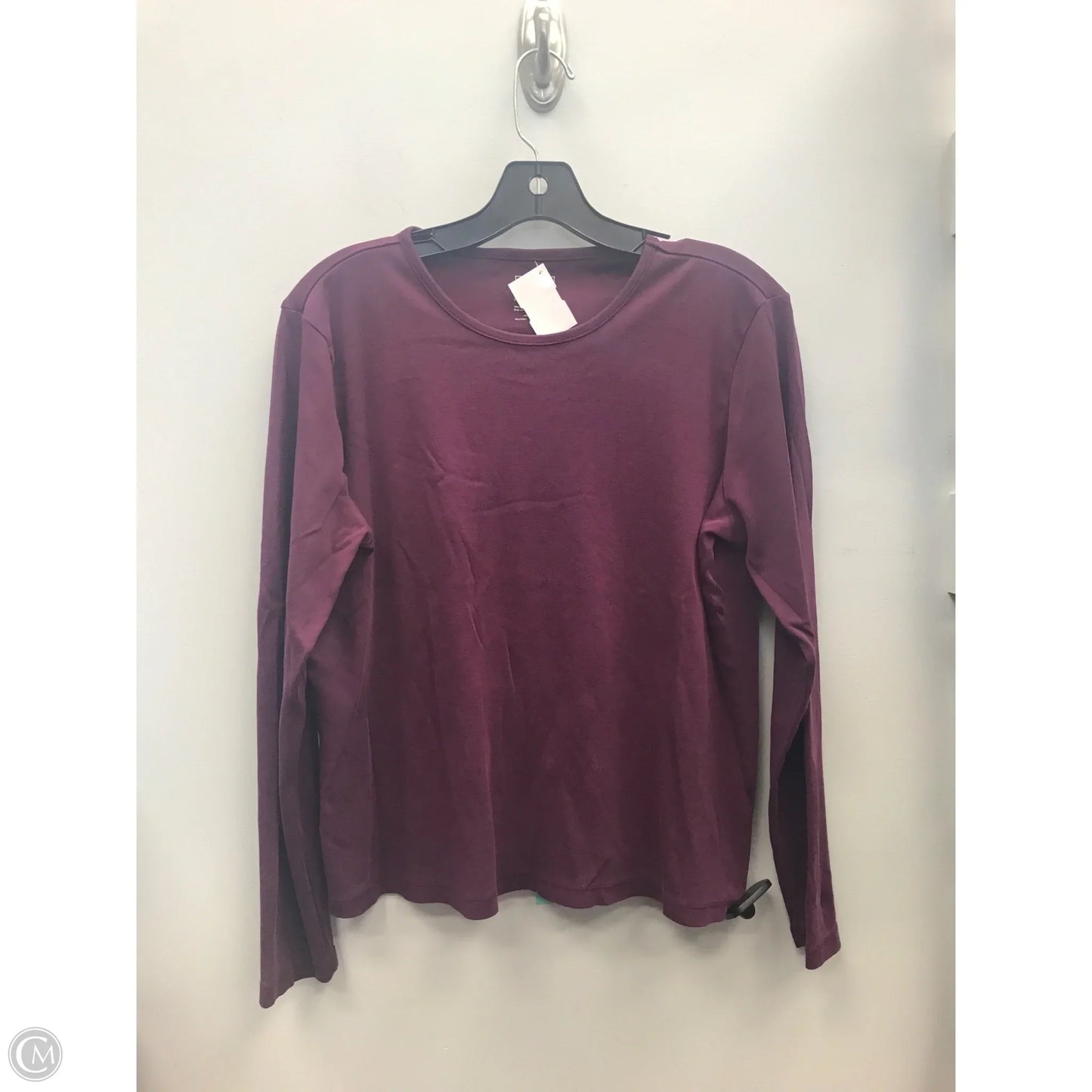 Top Long Sleeve Basic By L.l. Bean In Purple, Size: L