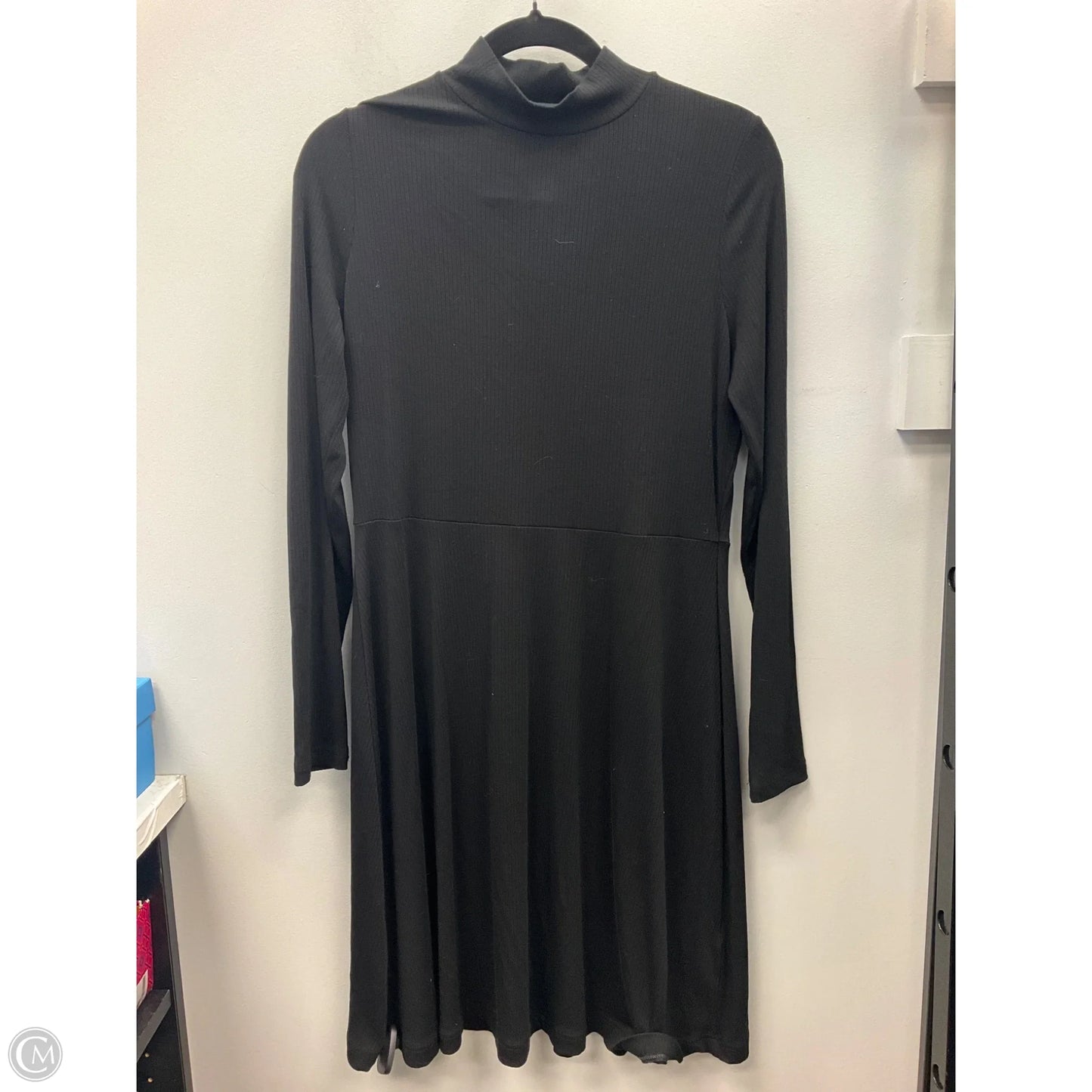 Dress Casual Midi By Banana Republic In Black, Size: M