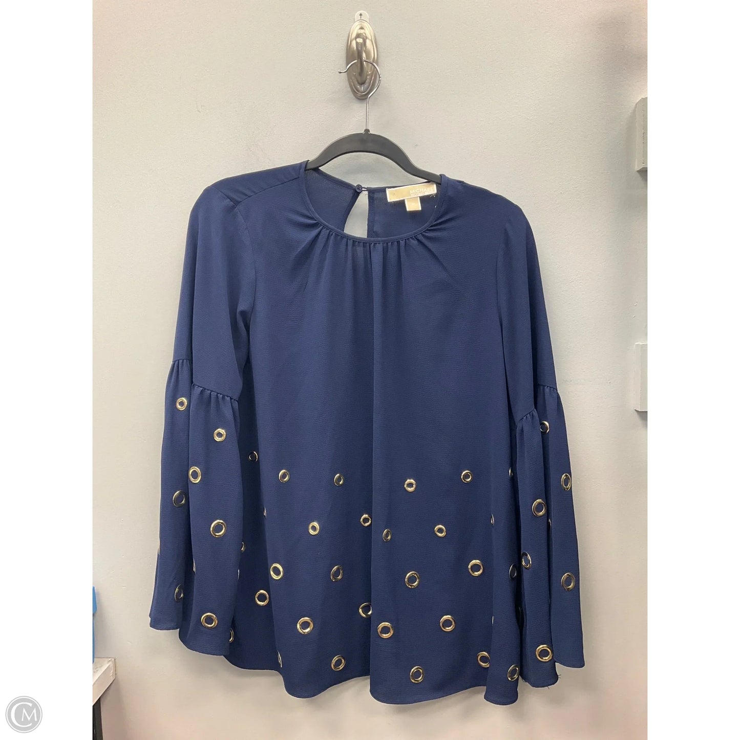 Top Long Sleeve By Michael By Michael Kors In Navy, Size: M