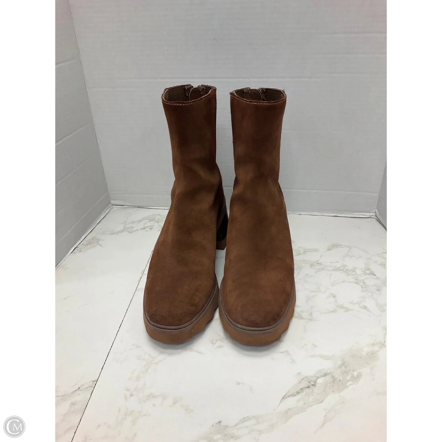 Boots Ankle Heels By Dolce Vita In Brown, Size: 9