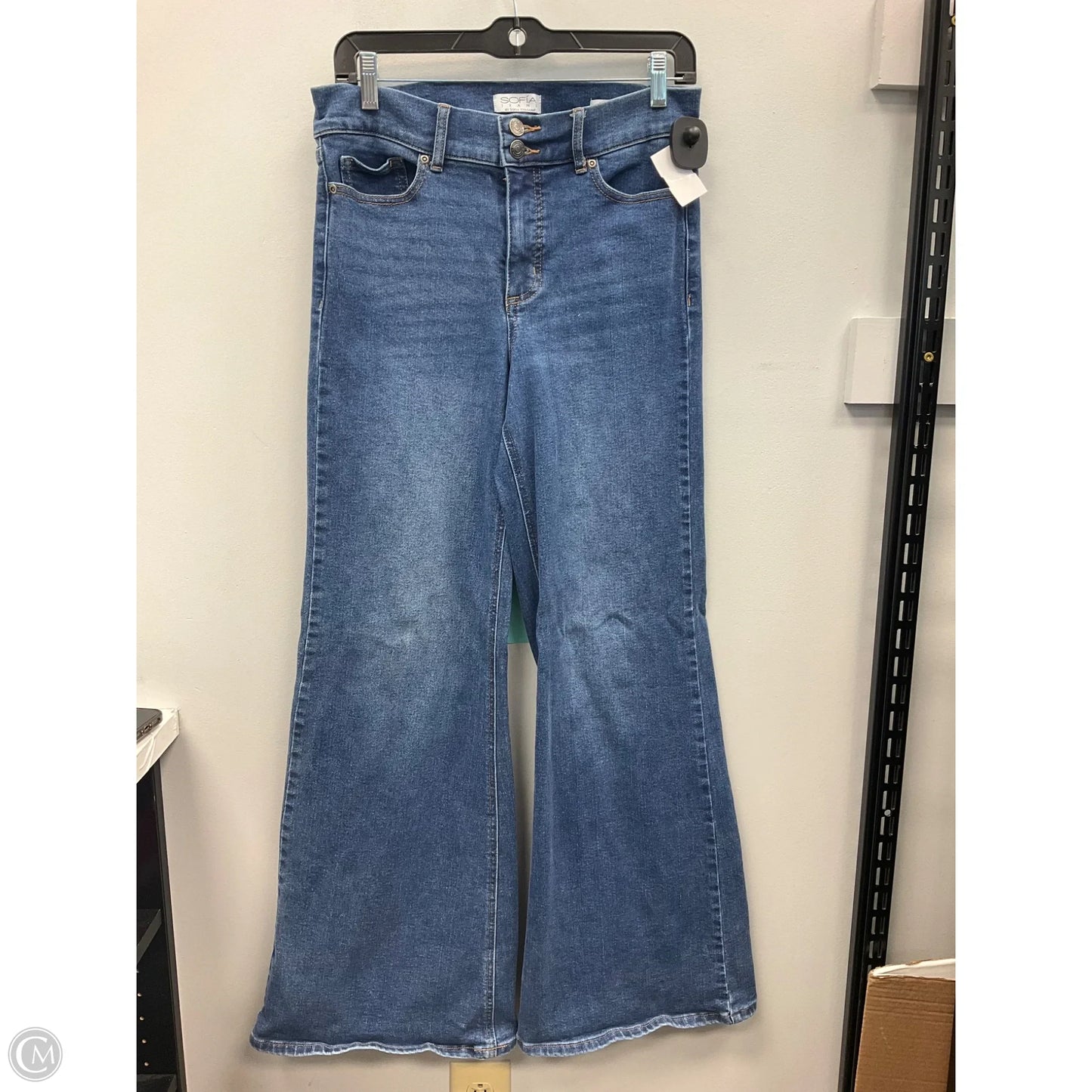 Jeans Wide Leg By Sofia By Sofia Vergara In Blue Denim, Size: 6