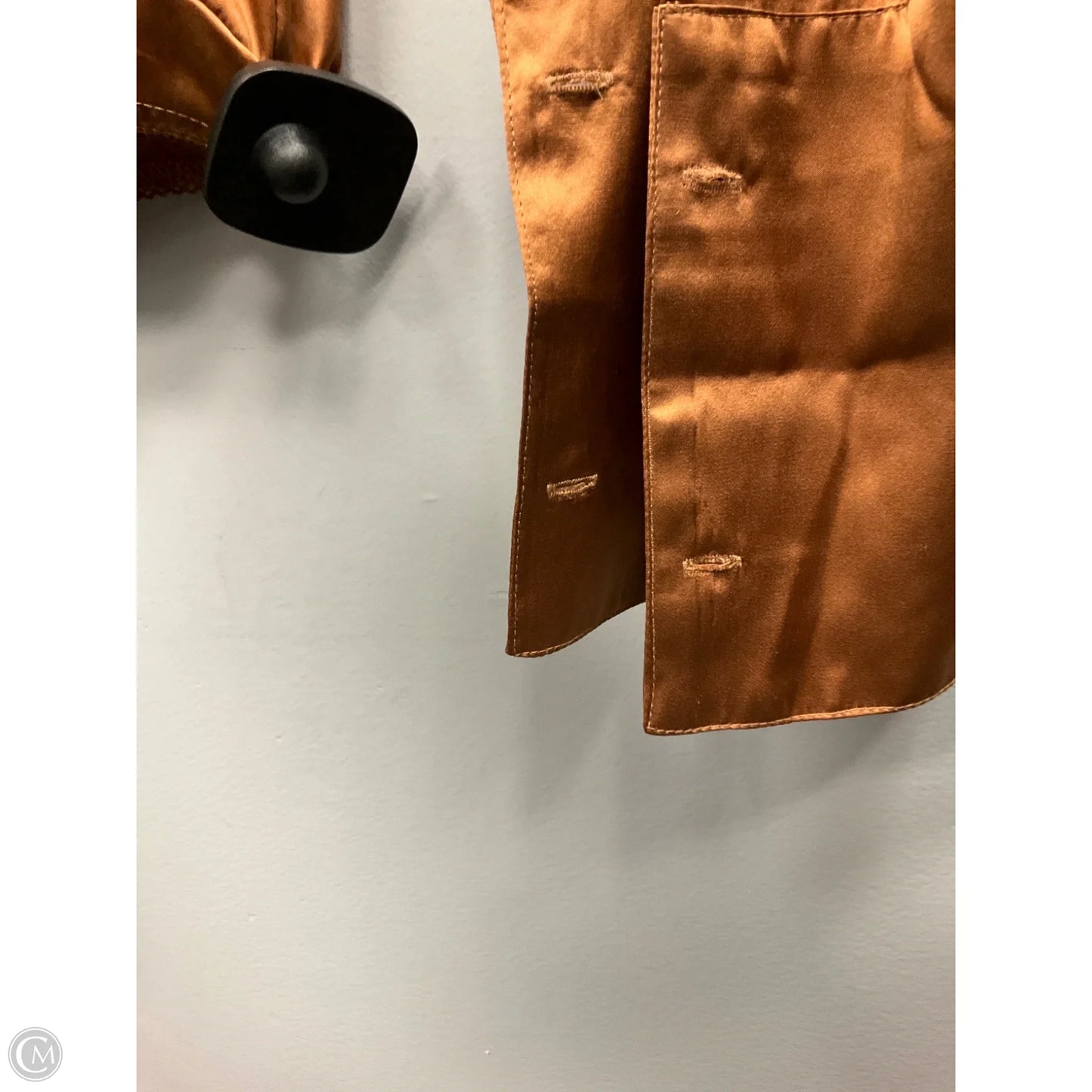 Top Long Sleeve By Cmc In Brown, Size: M