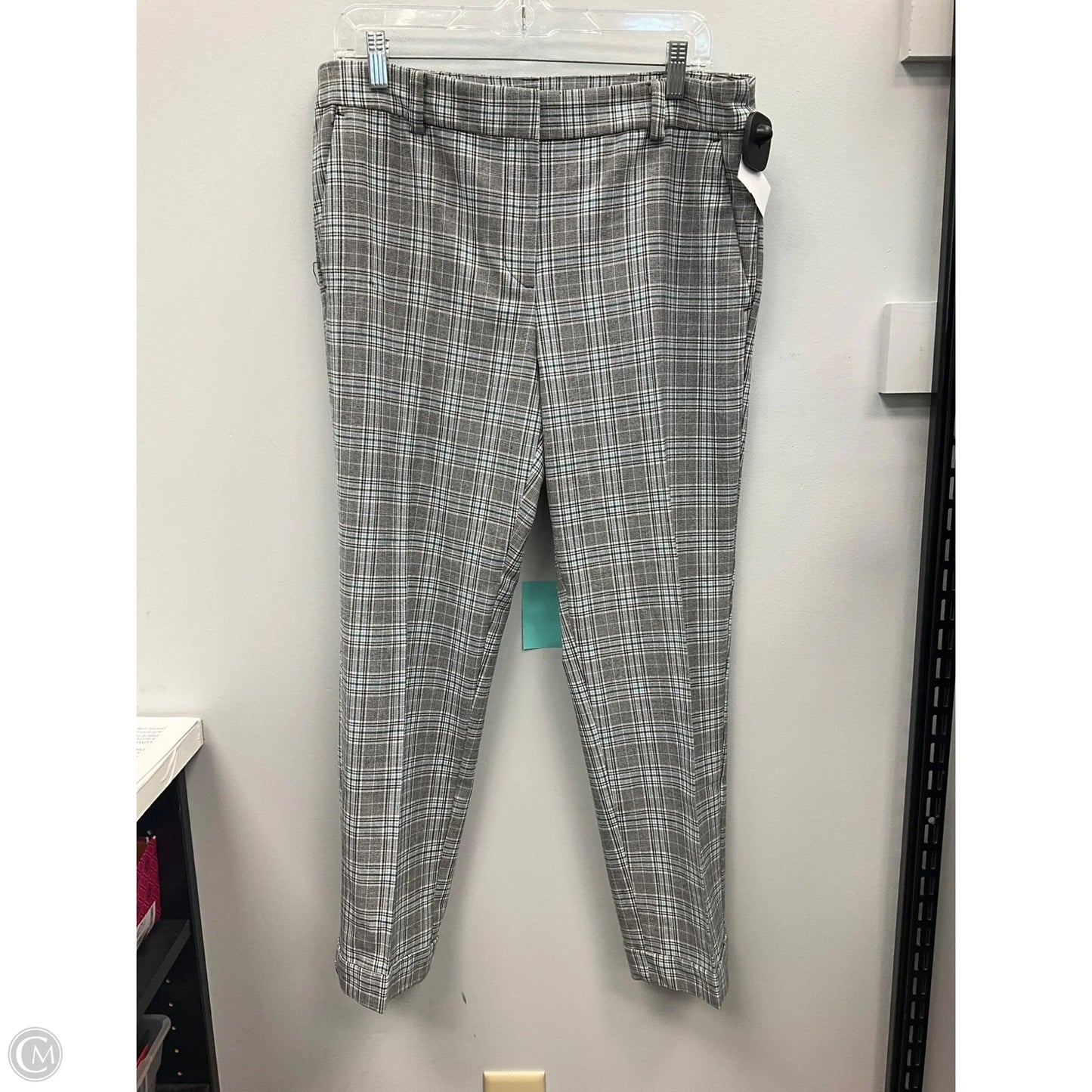 Pants Dress By Loft In Plaid Pattern, Size: 10